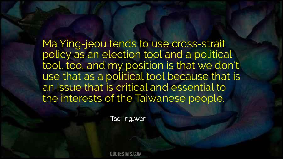 Tsai Ing-wen Quotes #1849515