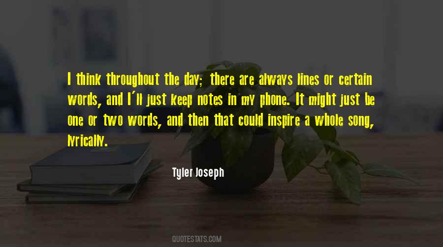 Tyler Joseph Quotes #703165 Tyler Joseph Quotes #703165
