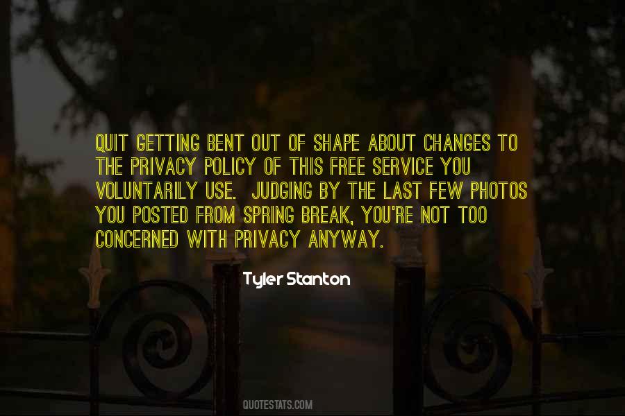 Tyler Stanton Quotes #1240865