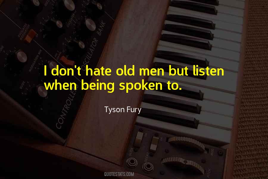 Tyson Fury Quotes #972410