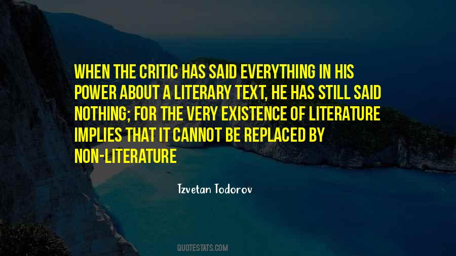 Tzvetan Todorov Quotes #221217