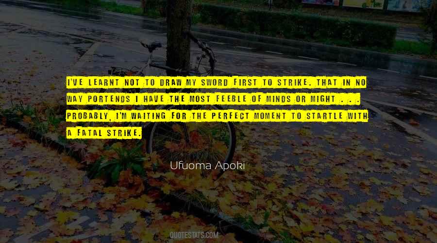 Ufuoma Apoki Quotes #1289903