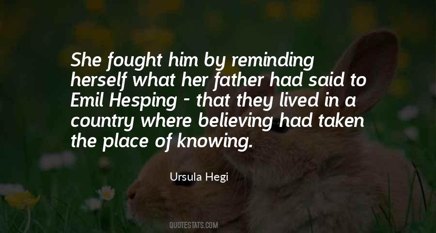 Ursula Hegi Quotes #1817844