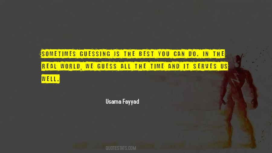 Usama Fayyad Quotes #1089230