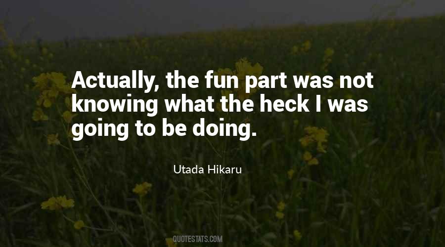 Utada Hikaru Quotes #170205