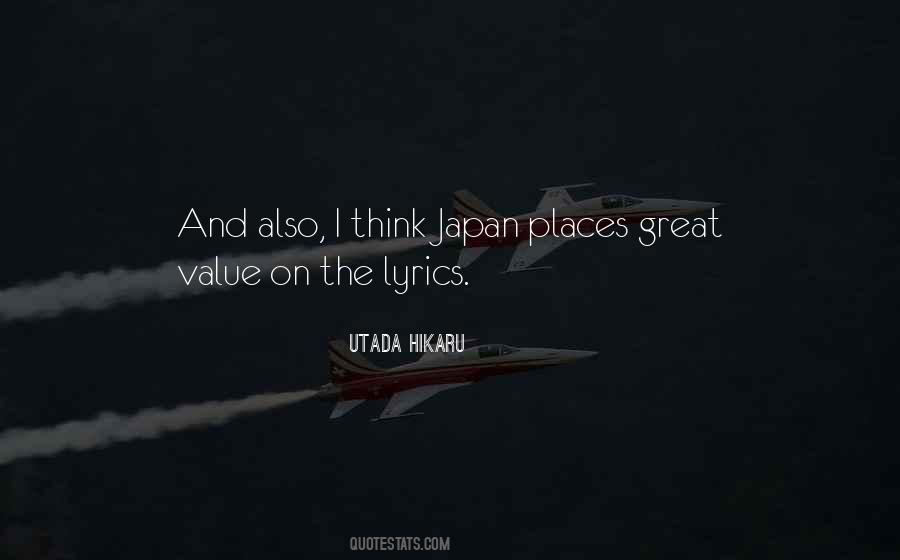 Utada Hikaru Quotes #402777