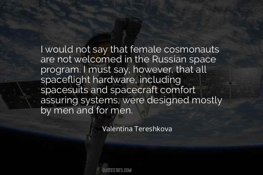 Valentina Tereshkova Quotes #1553090