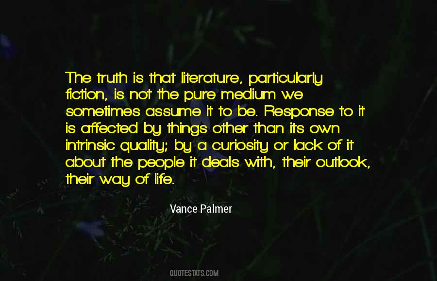 Vance Palmer Quotes #1510638
