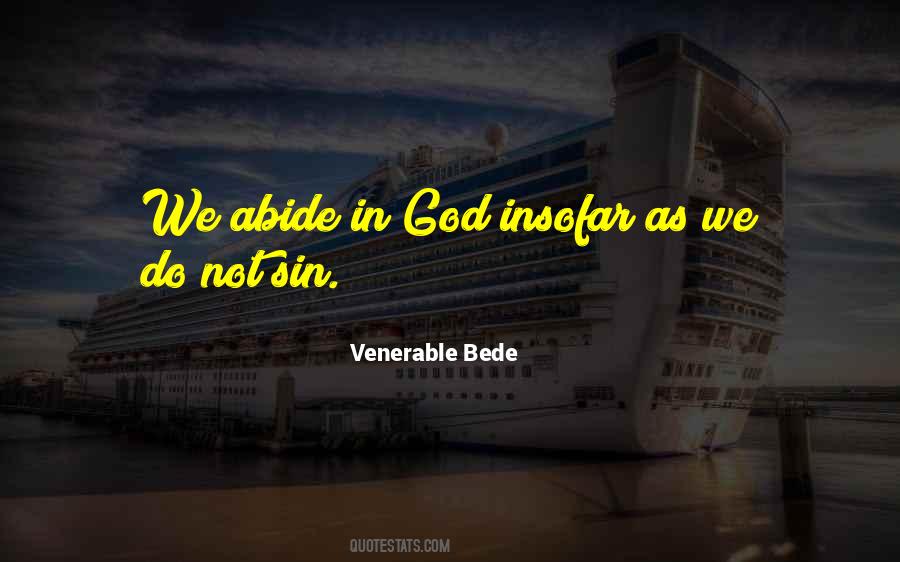 Venerable Bede Quotes #163416