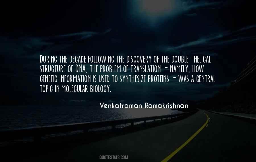 Venkatraman Ramakrishnan Quotes #1695525