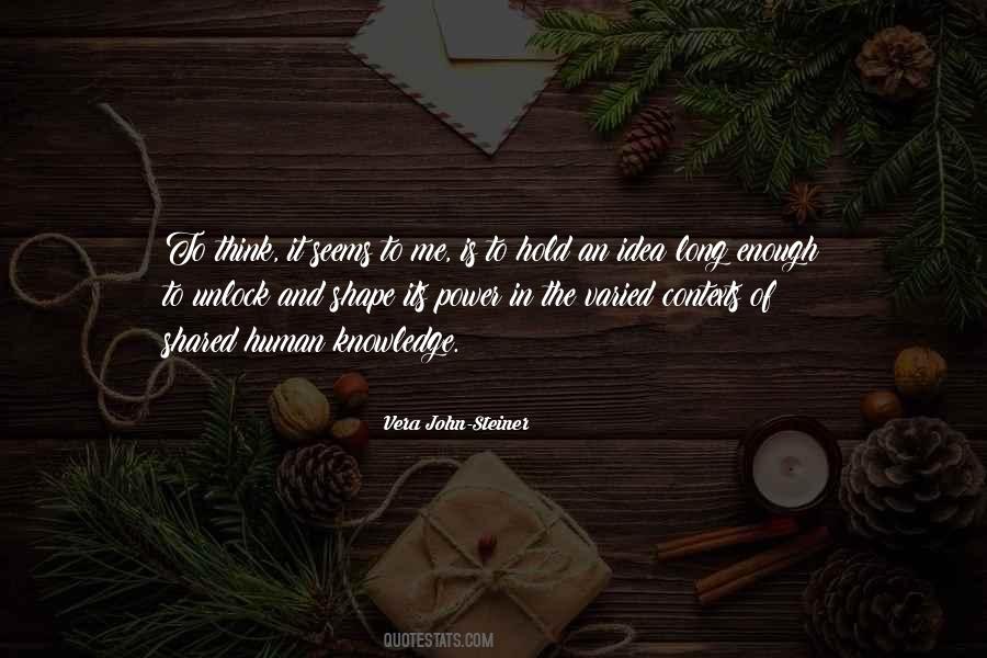 Vera John-Steiner Quotes #970574