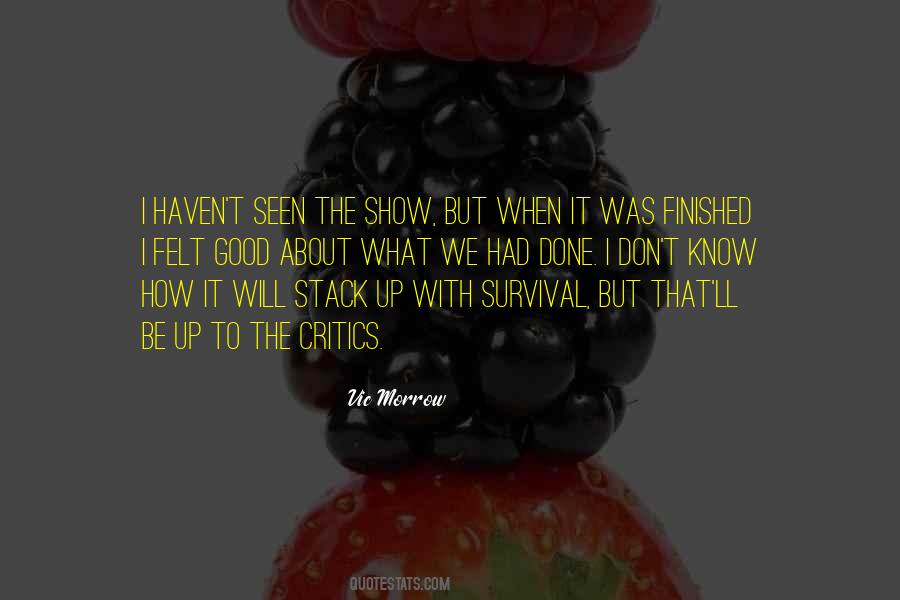 Vic Morrow Quotes #723902