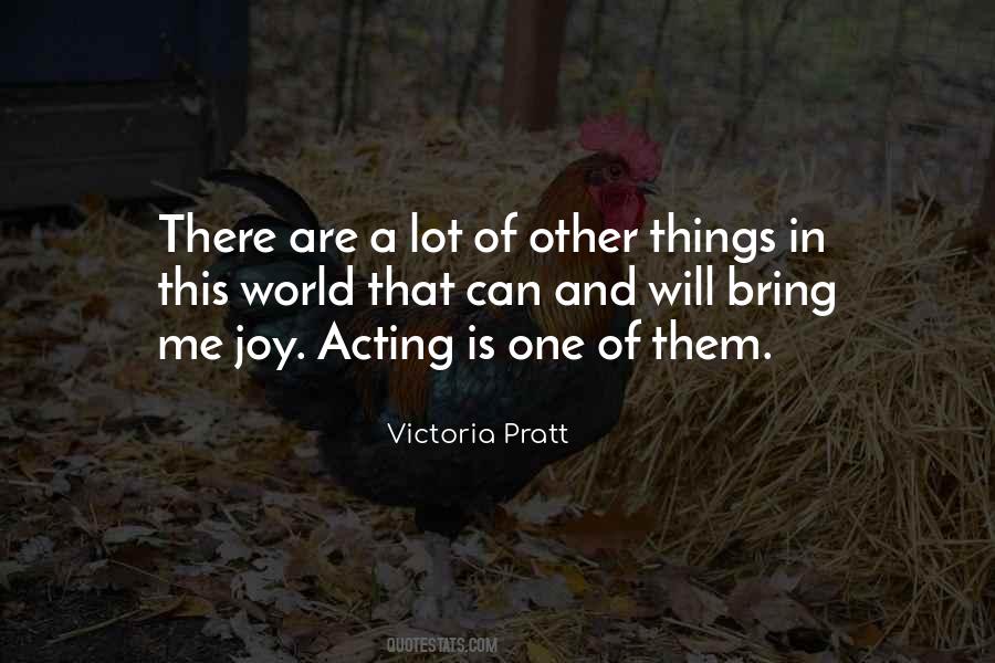 Victoria Pratt Quotes #196631
