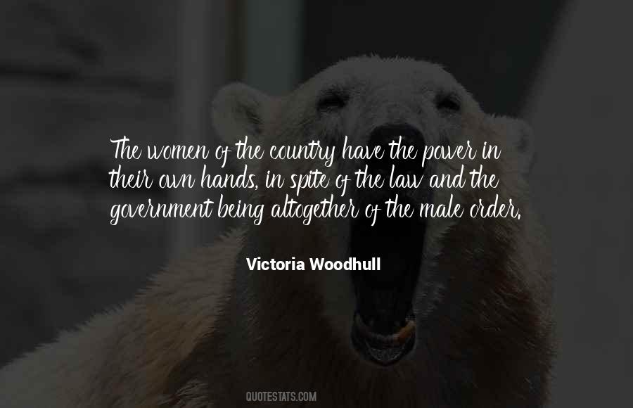 Victoria Woodhull Quotes #271047