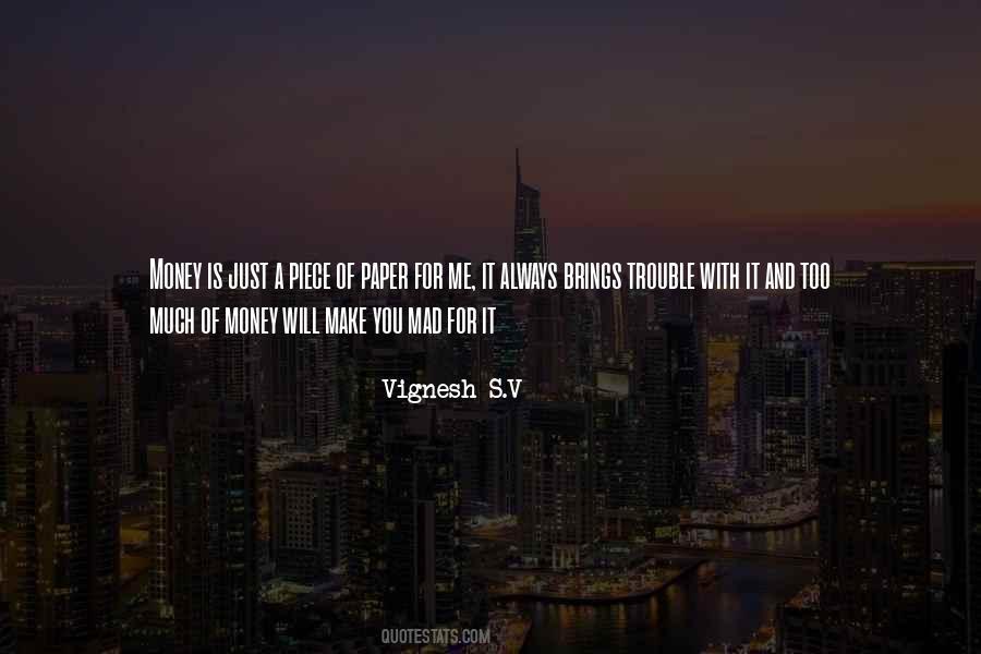 Vignesh S.V Quotes #1053349