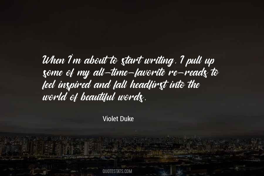 Violet Duke Quotes #647392