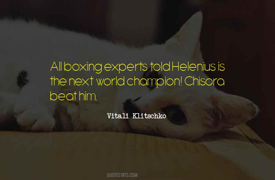 Vitali Klitschko Quotes #1264708
