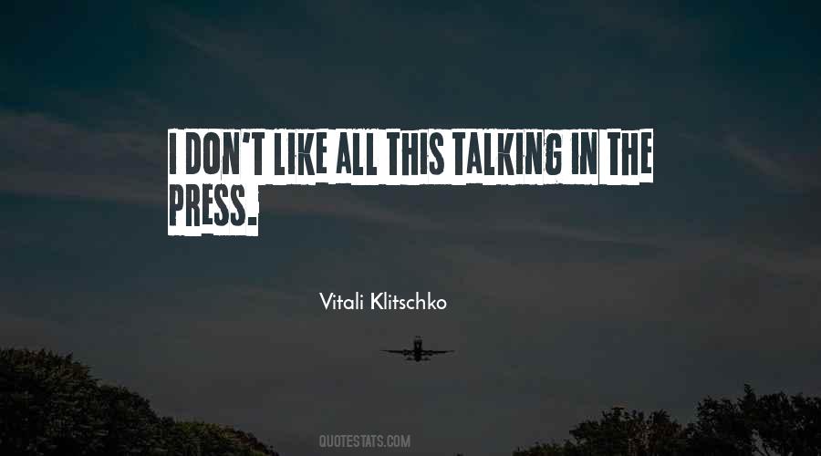 Vitali Klitschko Quotes #462581