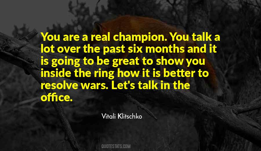 Vitali Klitschko Quotes #926074