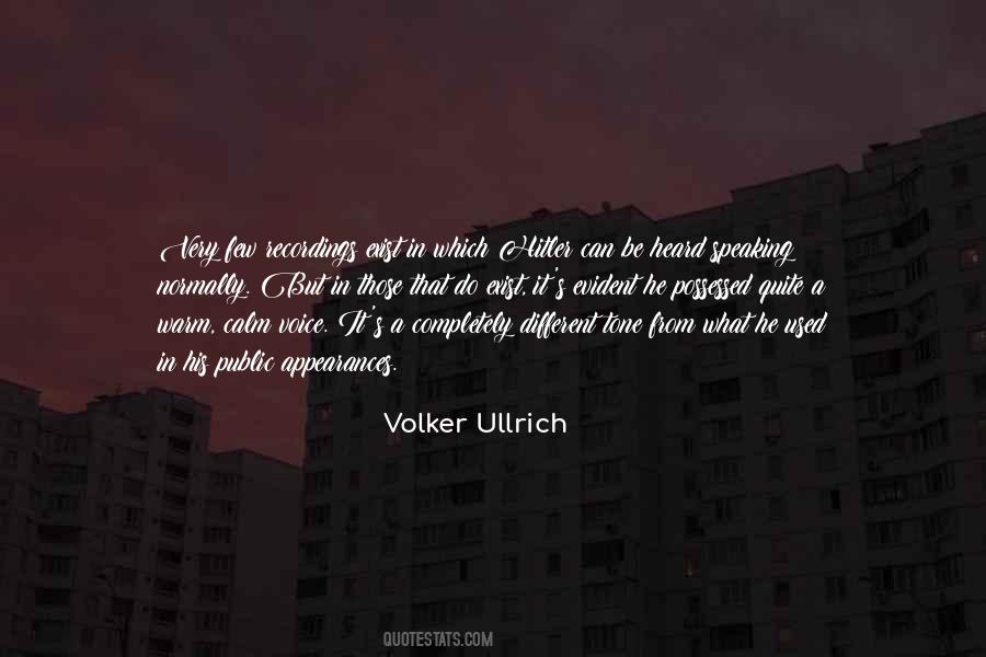 Volker Ullrich Quotes #580532