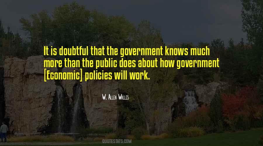 W. Allen Wallis Quotes #726589 W. Allen Wallis Quotes #726589