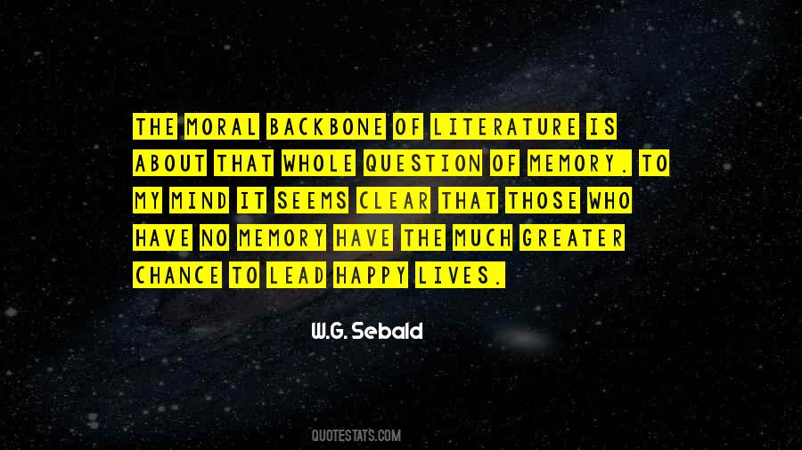 W.G. Sebald Quotes #883477