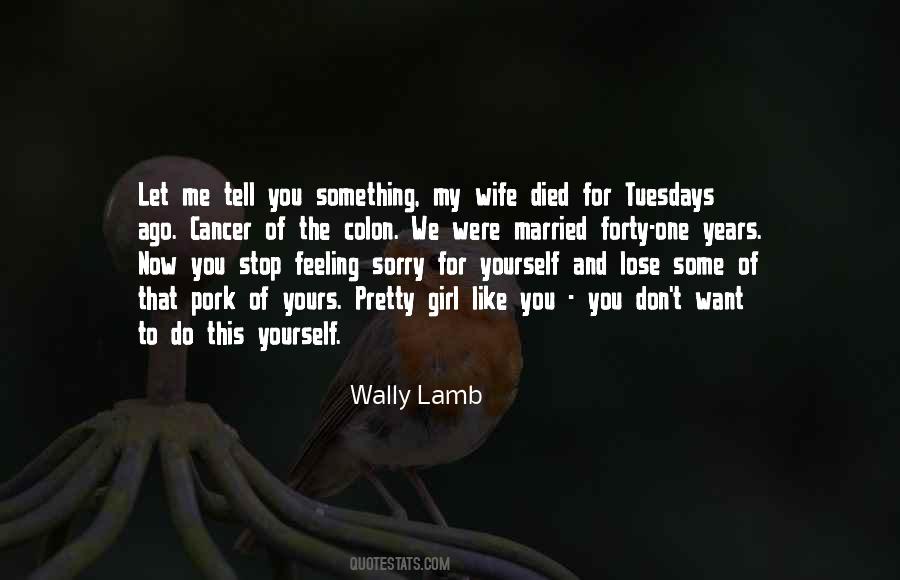 Wally Lamb Quotes #778378