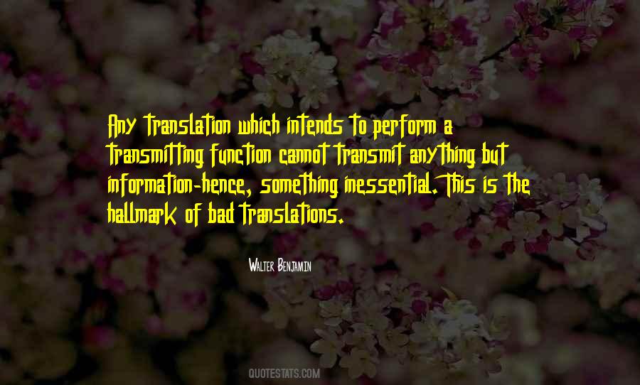 Walter Benjamin Quotes #1312071