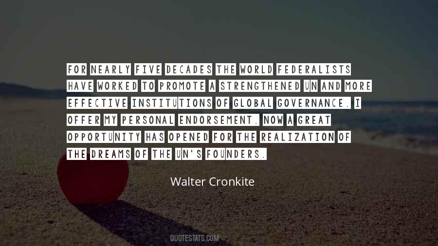 Walter Cronkite Quotes #490631