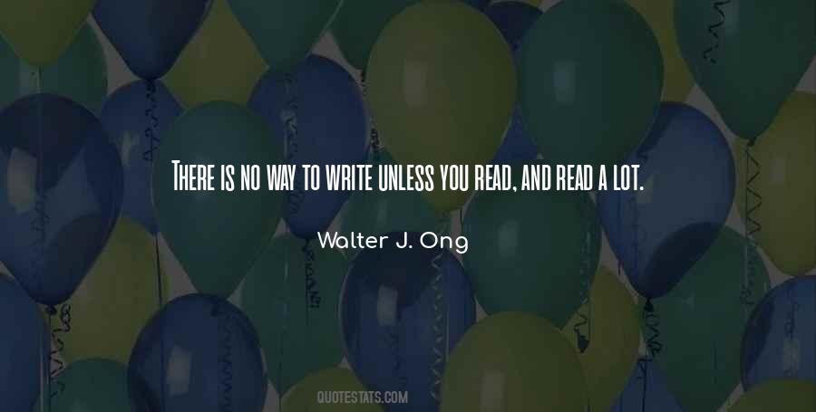 Walter J. Ong Quotes #113649