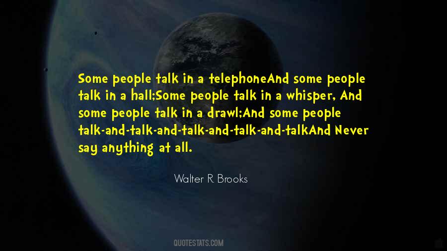 Walter R. Brooks Quotes #1866184