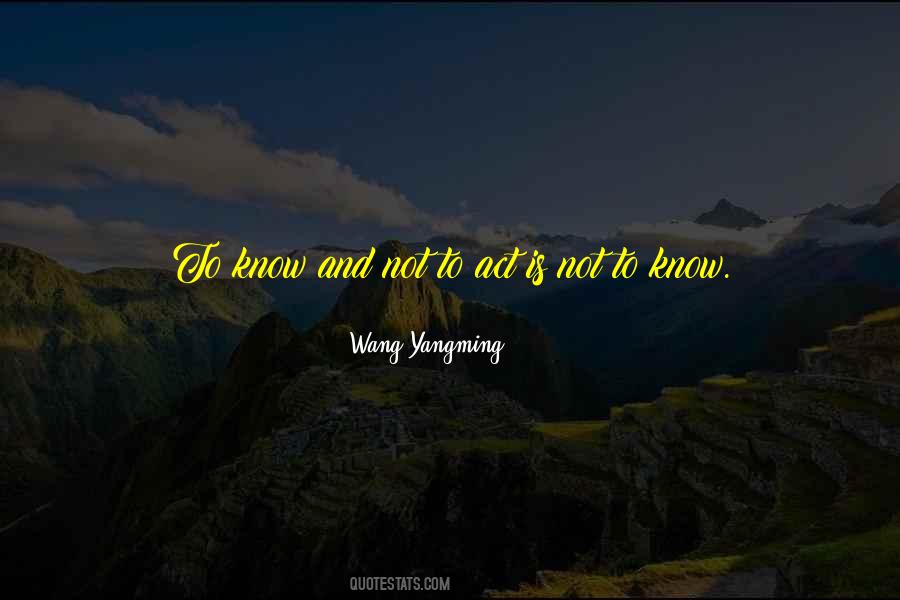 Wang Yangming Quotes #1513072