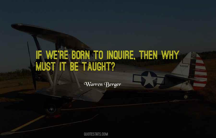 Warren Berger Quotes #191116