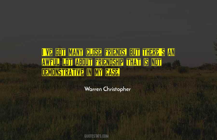 Warren Christopher Quotes #1171109