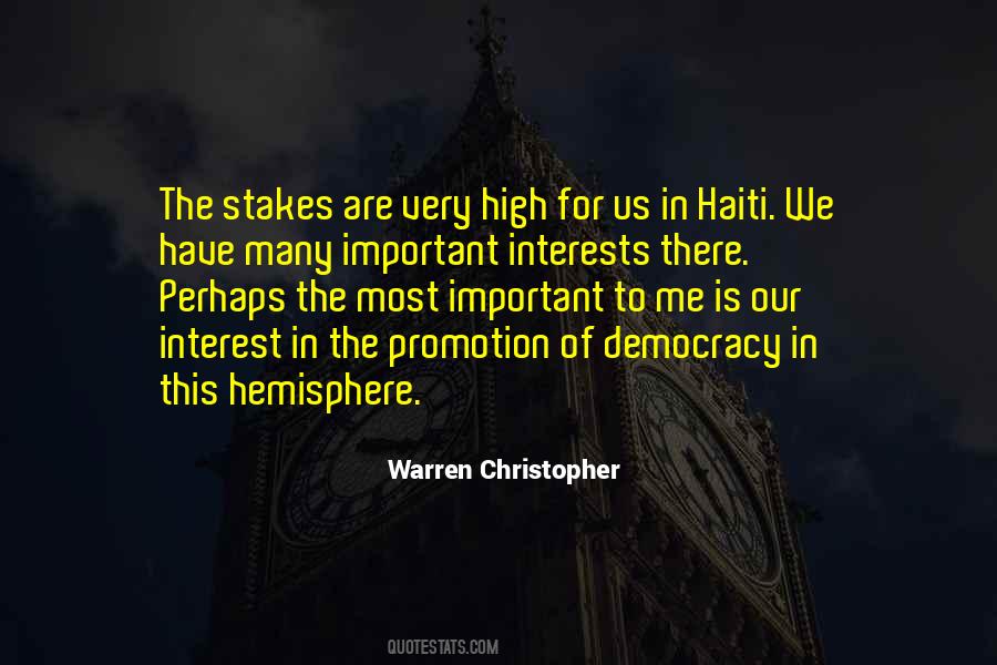 Warren Christopher Quotes #1541147