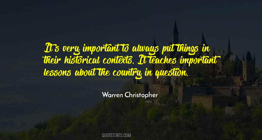 Warren Christopher Quotes #674245