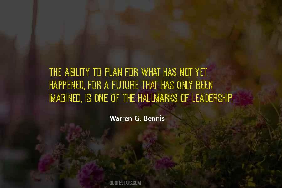 Warren G. Bennis Quotes #1642404