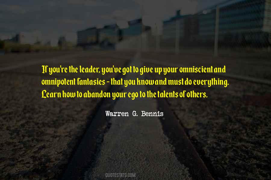 Warren G. Bennis Quotes #1662742