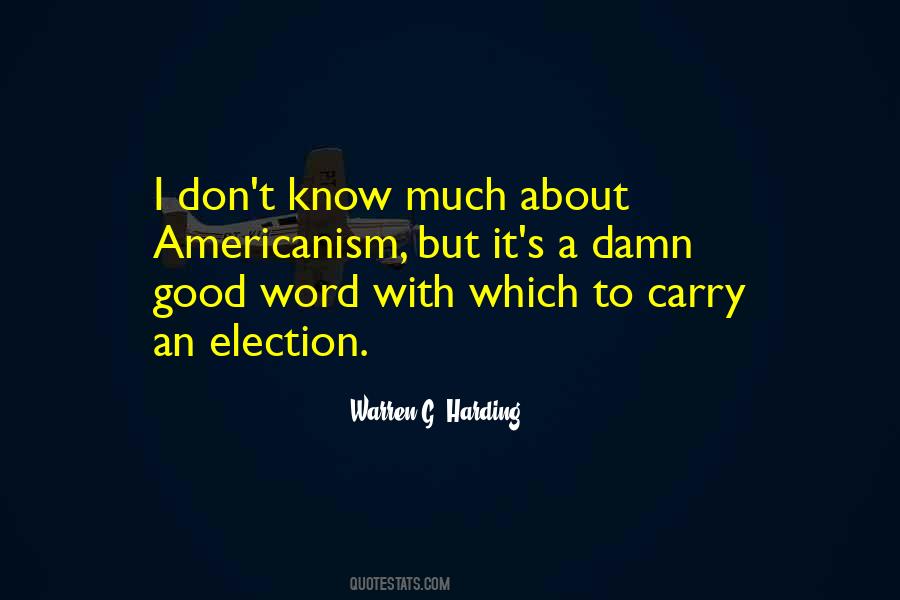 Warren G. Harding Quotes #295527