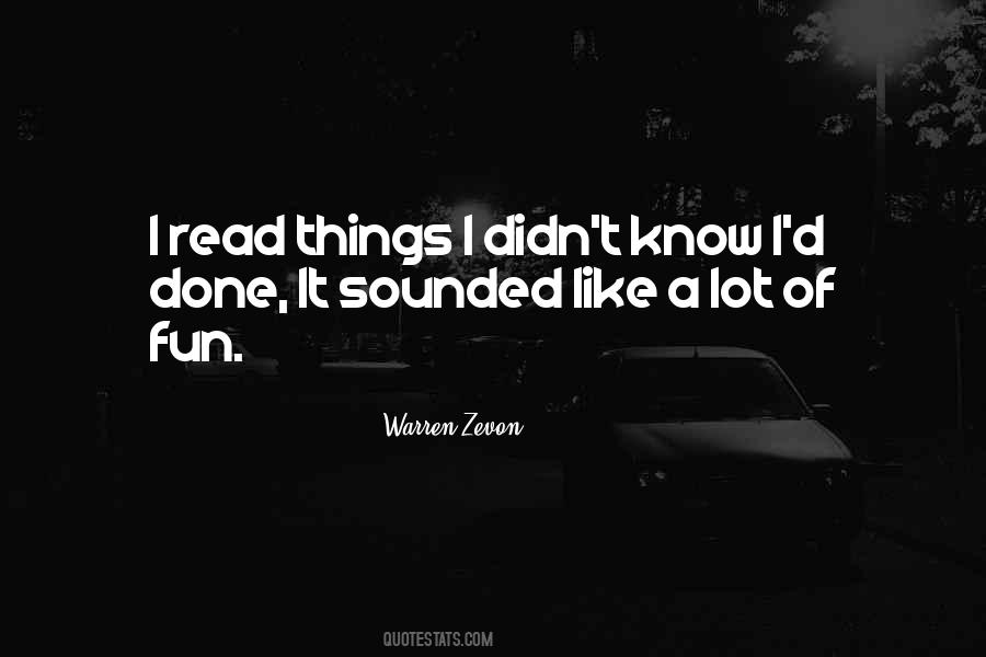 Warren Zevon Quotes #159459