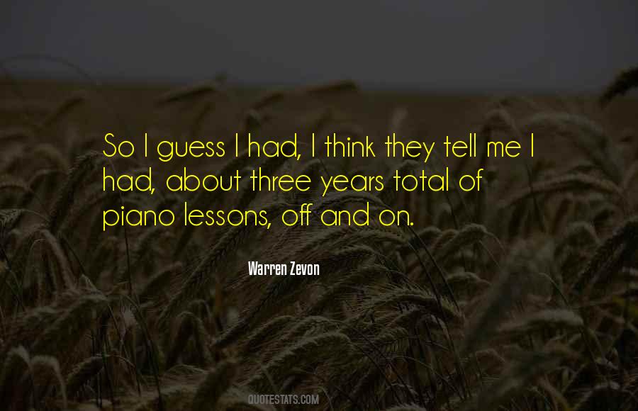 Warren Zevon Quotes #1748184