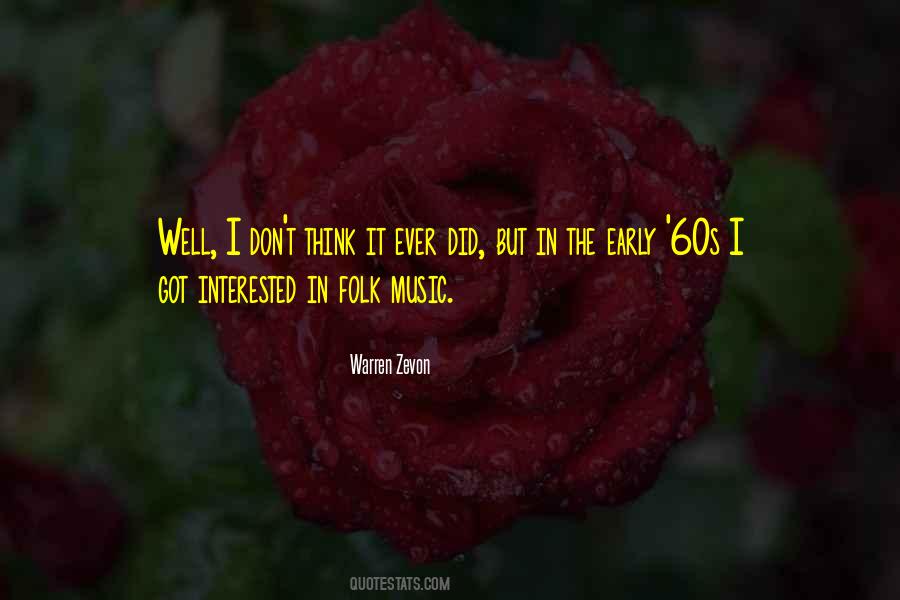 Warren Zevon Quotes #777316