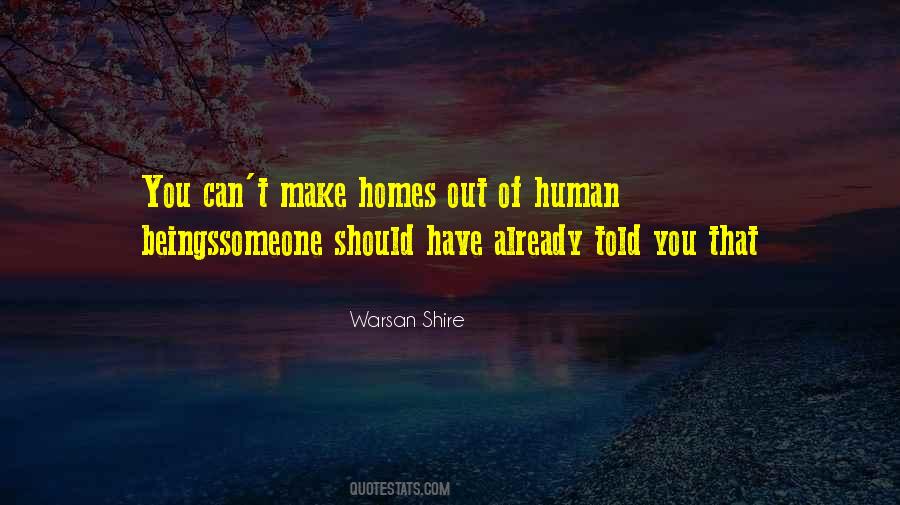 Warsan Shire Quotes #985753