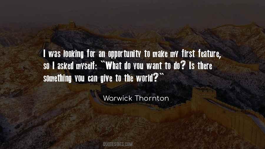 Warwick Thornton Quotes #1760706