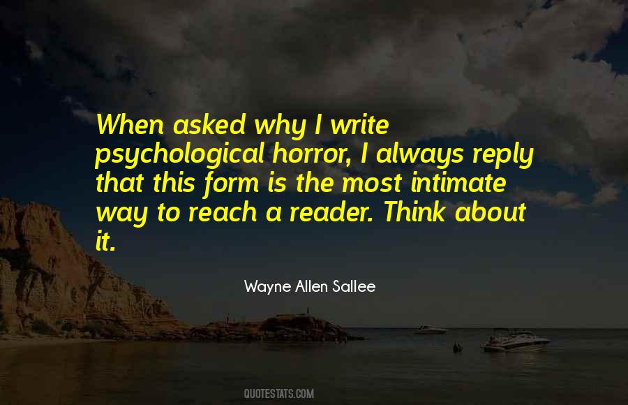 Wayne Allen Sallee Quotes #1397466