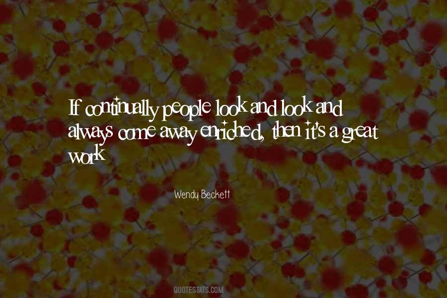 Wendy Beckett Quotes #934514