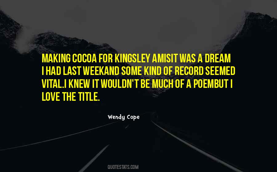 Wendy Cope Quotes #1256956