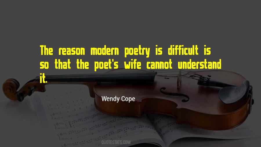 Wendy Cope Quotes #1758976