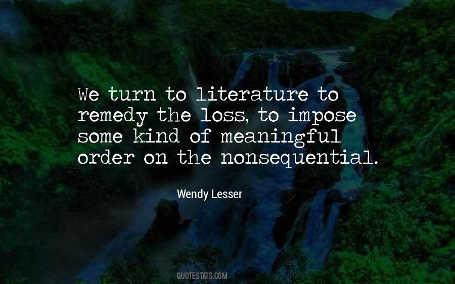Wendy Lesser Quotes #366995