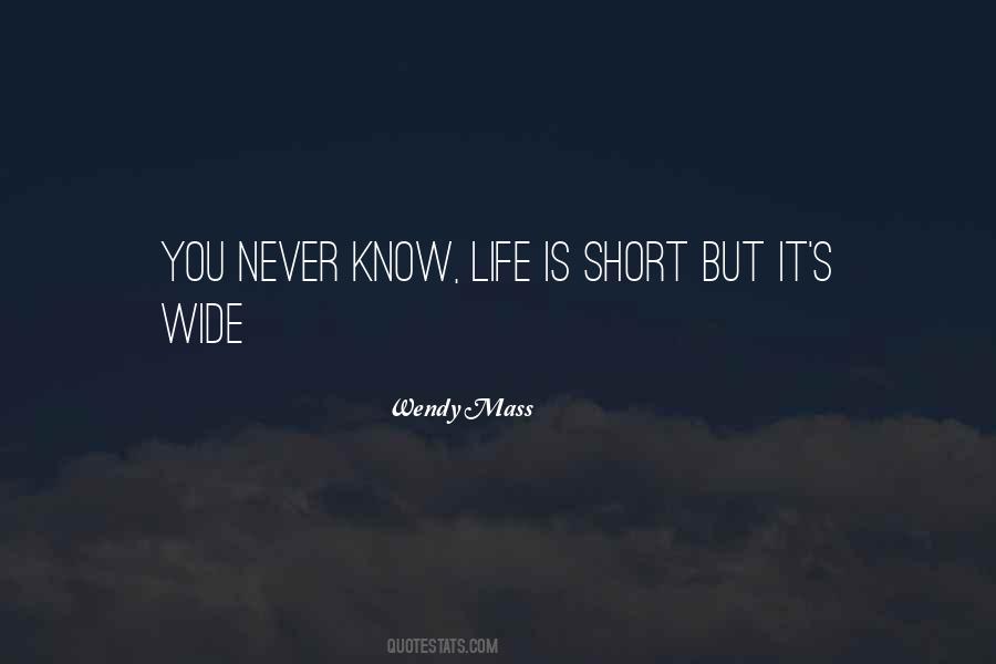Wendy Mass Quotes #1643197 Wendy Mass Quotes #1643197